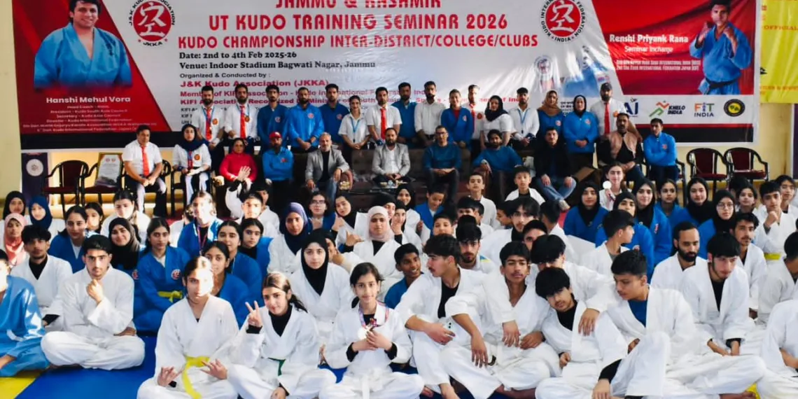 J&K UT Kudo Championship 2025–26 Concludes; 250 Athletes Participate, 200 Earn Yellow Belts