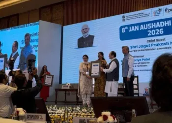 Union Health Minister JP Nadda Honours GMC Anantnag Principal for Outstanding Service