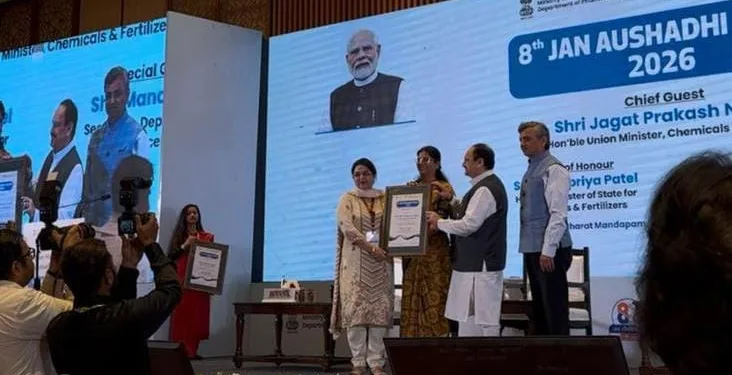 Union Health Minister JP Nadda Honours GMC Anantnag Principal for Outstanding Service