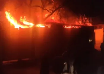 Fire Damages  Joinery Mill in Kanjikulla Area of Kulgam