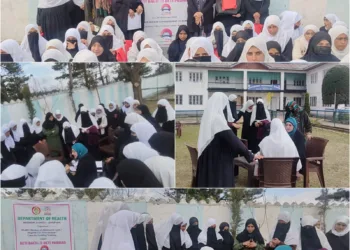 Free Health Check-up Camp, Hygiene Kit Distribution Drive Held at GHSS Kellar Under Beti Bachao Beti Padhao