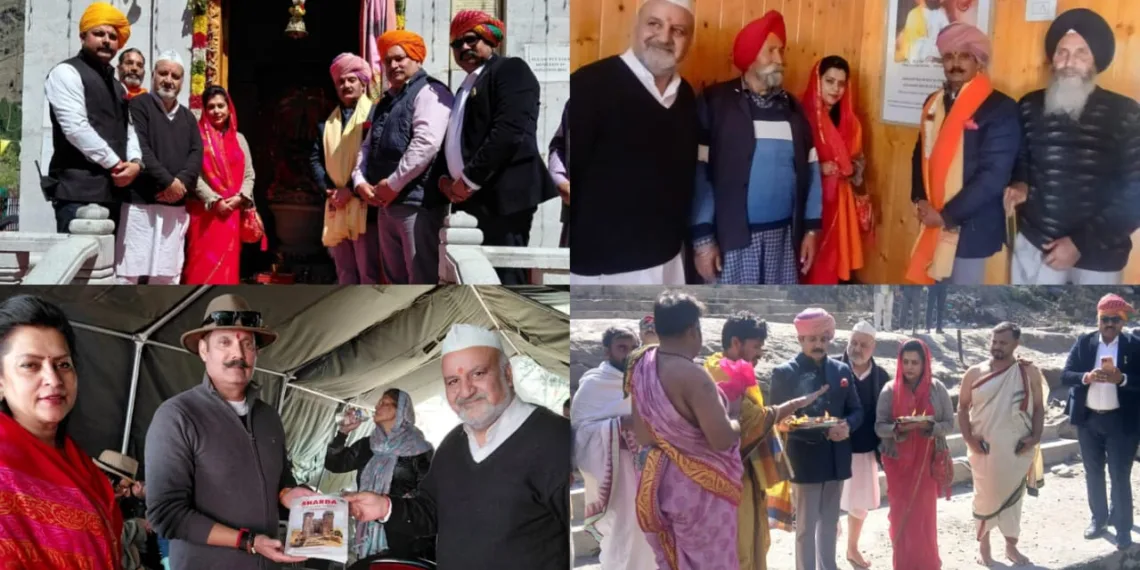 Historic Royal Visit to Sharda Temple at Teetwal on Navratri