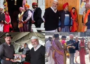 Historic Royal Visit to Sharda Temple at Teetwal on Navratri