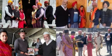 Historic Royal Visit to Sharda Temple at Teetwal on Navratri