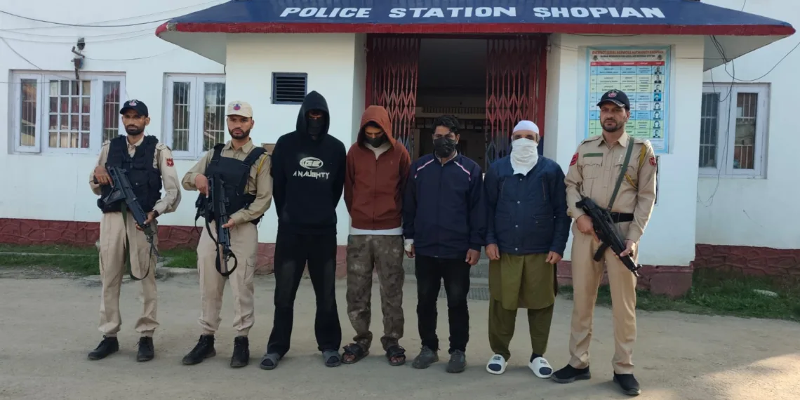 Major Blow to Drug Network in Shopian; 4 Notorious Drug Peddlers Booked Under PIT NDPS Act