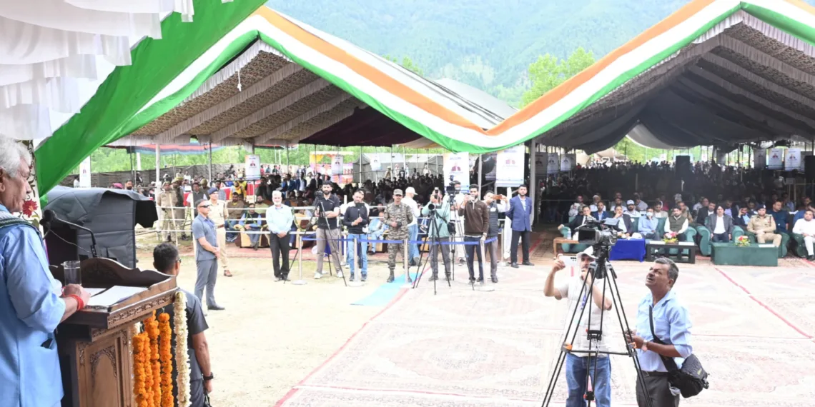 “Border Villages Will Become Model Villages of New J&K”: LG Manoj Sinha in Kupwara
