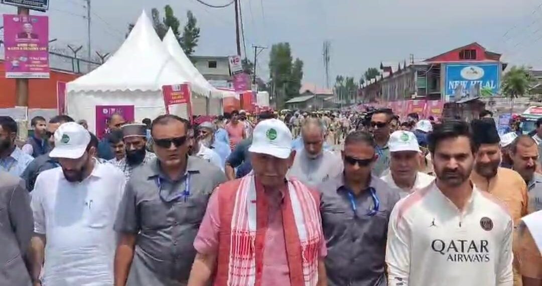 ‘War Against Drugs Collective Mission of Society’: LG Manoj Sinha Leads Massive Anti-Drug Rally in Pulwama