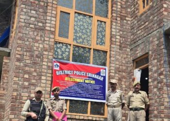 “Narco Wealth Crushed”: Srinagar Police Attaches ₹1.50 Crore Property of Alleged Drug Peddler