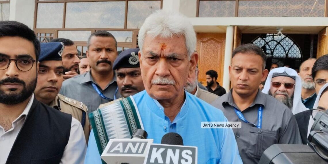 “Religious Leaders Played Key Role in Nasha Mukt J&K Abhiyan”: LG Manoj Sinha