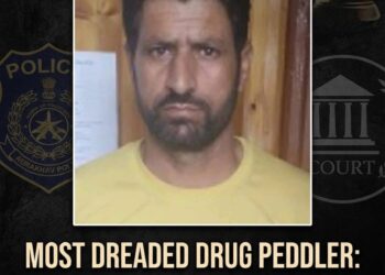 Kulgam Police Cracks Down on Repeat Drug Offender Under ‘Nasha Mukt Abhiyan’
