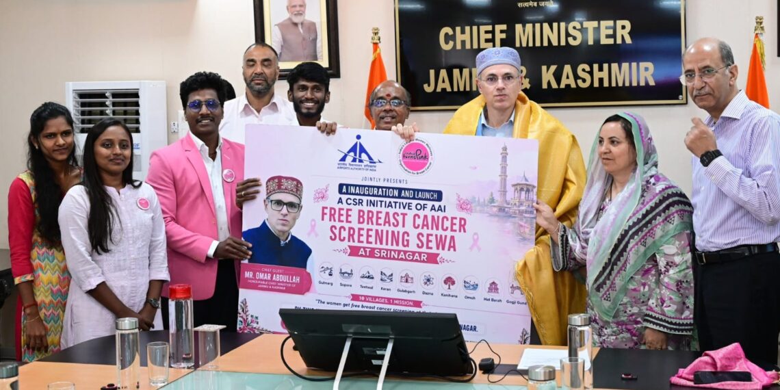 CM Omar Abdullah Flags Off Free Breast Cancer Screening Initiative in Kashmir