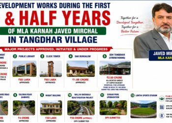 Tangdhar Witnesses Significant Developmental Push Under MLA Javid Mirchal; Residents Call for Improved Civic Amenities