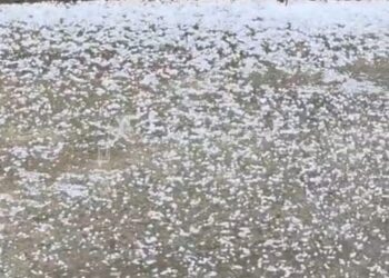 Hailstorm Hits Parts of District Anantnag