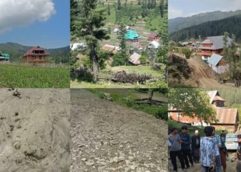 بڈھنمبل کرناہ میں بادل پھٹنے سے تباہی، درجنوں کنال پر محیط فصلیں تباہ: