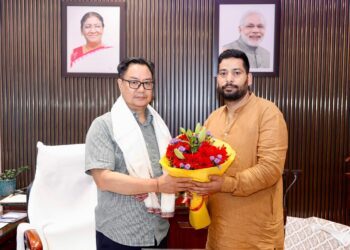 Er. Aijaz Hussain Calls on Union Minister Shri Kiren Rijiju in New Delhi