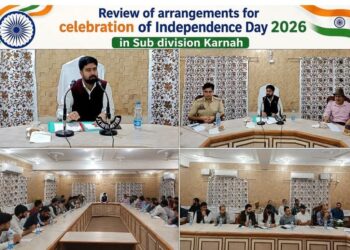یومِ آزادی 2026 کی تقریبات کے انتظامات کا جائزہ، ایس ڈی ایم کرناہ کی اعلیٰ سطحی اجلاس کی صدارت: