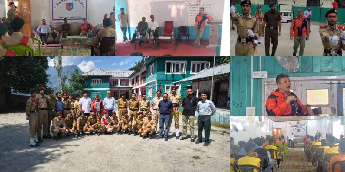 NCC Takes Centre Stage as Lt. Col. Shashank Parmar Conducts Two-Day Educational Outreach in Tangdhar