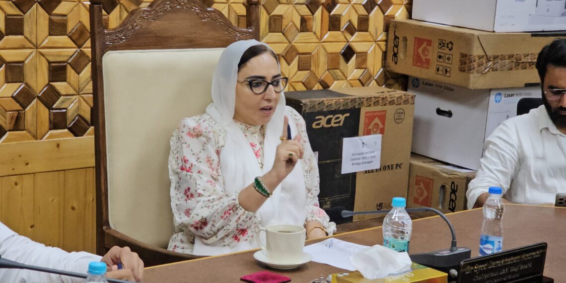 Dr Andrabi Distributes Computer Systems Among Shrine Administrations