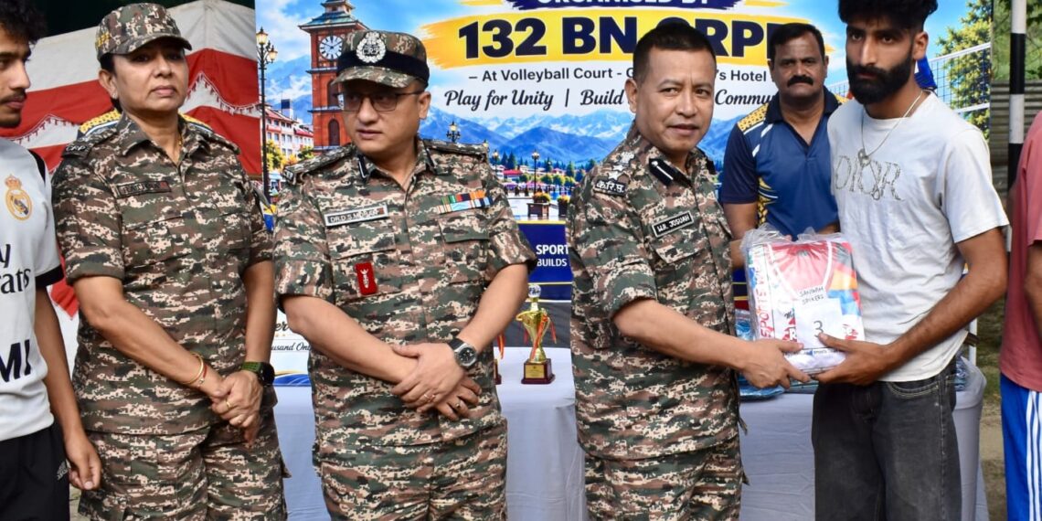 132 Bn CRPF Organises Volleyball Tournament To Promote Youth Engagement In Srinagar