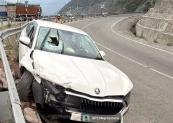 Former Sarpanch Killed After Shooting Stone Hits Car on NH-44 in Ramban