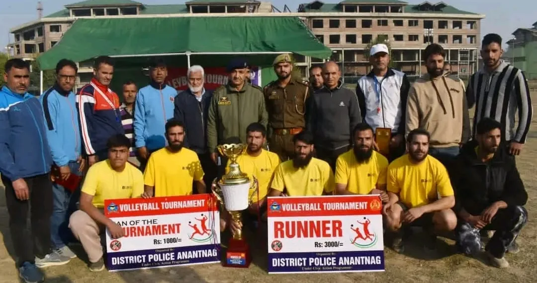 Youth Unite Against Drugs: Anantnag Police Hosts Thriling Volleyball Tournament