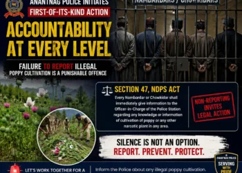 Anantnag Police Cracks Down on Officials Over Unreported Poppy Cultivation