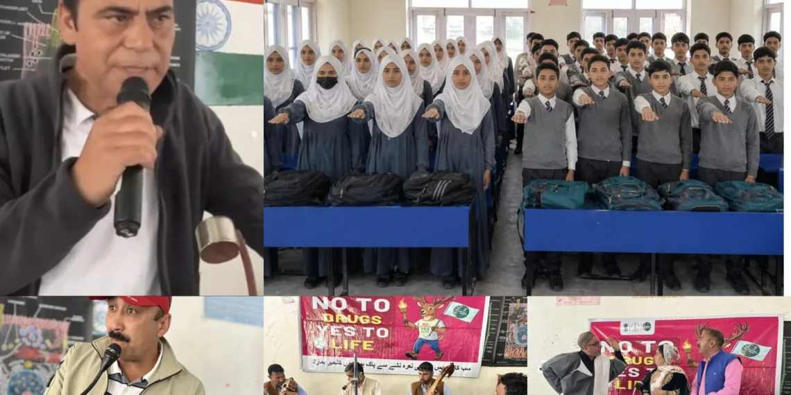 Nasha Mukt J&K Abhiyan; DIPR’s Cultural Unit Srinagar organizes Awareness Programme at BHS Theed