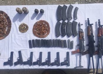 Arms, Ammunition Cache Recovered Near LoC In Sudpora, Kupwara