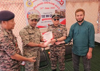 Blood donation camp organised by 132 Bn CRPF Lal Chowk