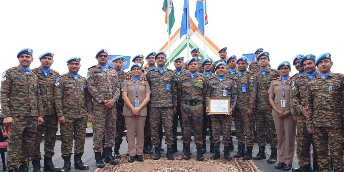 India’s Level II Plus Hospital in MONUSCO Honoured for Exceptional Service Amid Conflict