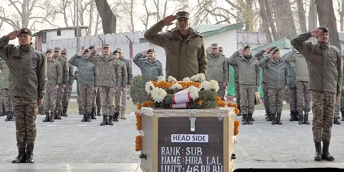 Indian Army Pays Tribute to Soldier Martyred in Baramulla