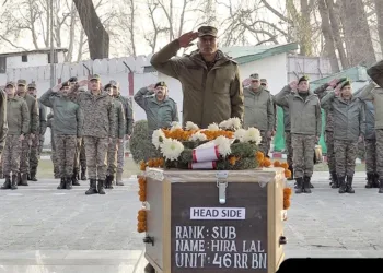 Indian Army Pays Tribute to Soldier Martyred in Baramulla