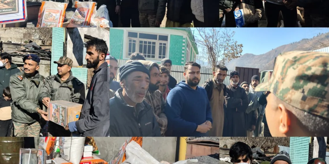 Indian Army Extends Humanitarian Assistance to Fire-Affected Families at Karnah under Project Sadbhavana