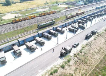 Army’s First Freight Train on USBRL Carries Winter Stocking, Returns with Kashmiri Apples