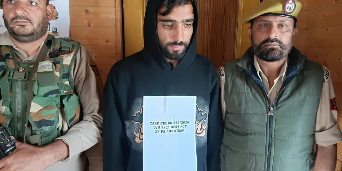 Anantnag Police arrests drug peddler; Heroin recovered