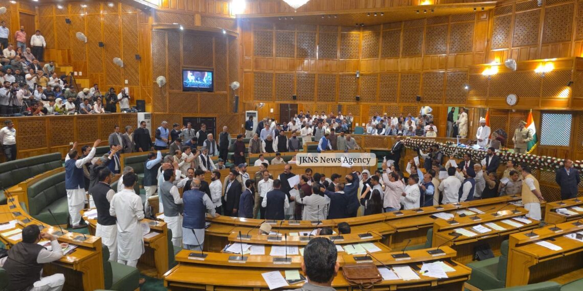 “Ek Dhakka Aur Do” Slogans Echo In Assembly; BJP Targets Govt, Congress Raises Paper Leak, NC Demands Statehood