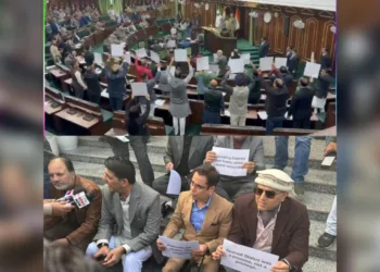 MLAs Protest Inside and Outside J&K Assembly Over Attacks on Kashmiris, Statehood, NLU Demand Row
