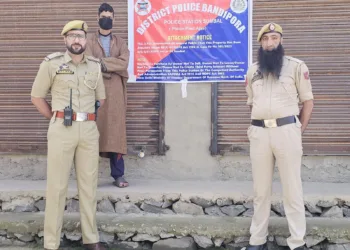Bandipora Police Attaches Property of Drug Peddler in Ajas