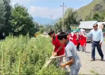“War Against Bhang” Campaign: Students and Teachers of Saifi Memorial New Light School Tangdhar Take Practical Action