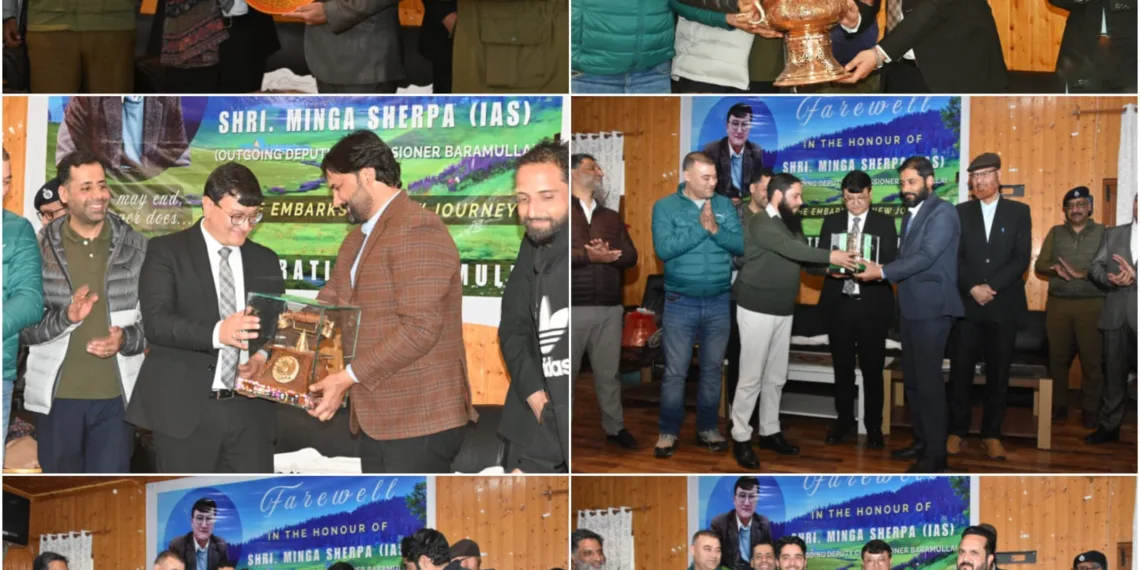 Baramulla Bids Heartfelt Farewell to Outgoing DC Baramulla Minga Sherpa