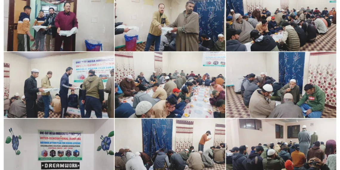 Social Welfare Deptt Baramulla Holds Awareness Programme, Iftaar for Senior Citizens