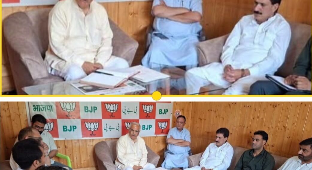 Ashok Koul Chairs Key Organisational Meeting in Srinagar, Calls for Stronger Grassroots Connect and Political Outreach