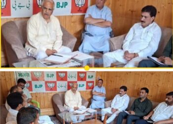 Ashok Koul Chairs Key Organisational Meeting in Srinagar, Calls for Stronger Grassroots Connect and Political Outreach