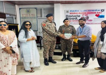 CRPF Organises Blood Donation Camp in Srinagar on World Blood Donor Day