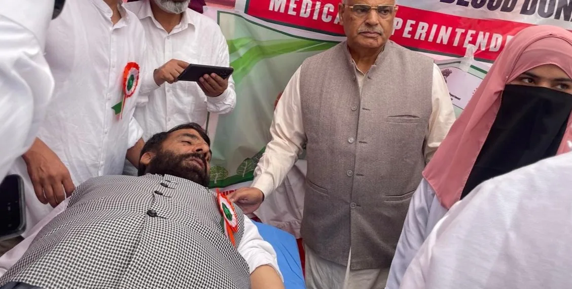 BJP Holds Blood Donation and Free Medical Camp in Kupwara During Seva Pakhwada