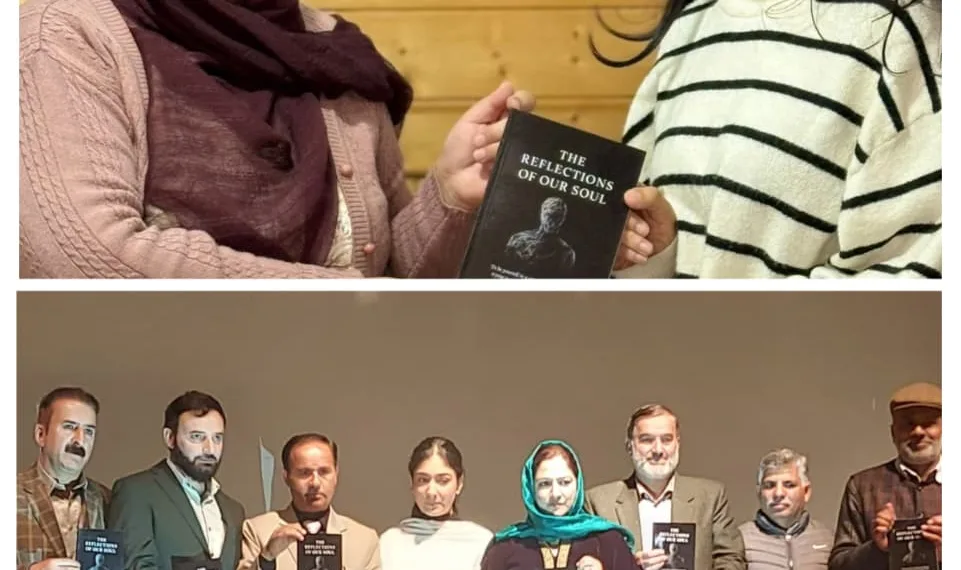 Waailah muzamil’s student of GHSS AMIRA KADAL whose book was released; “THE REFLECTIONS OF OUR SOUL