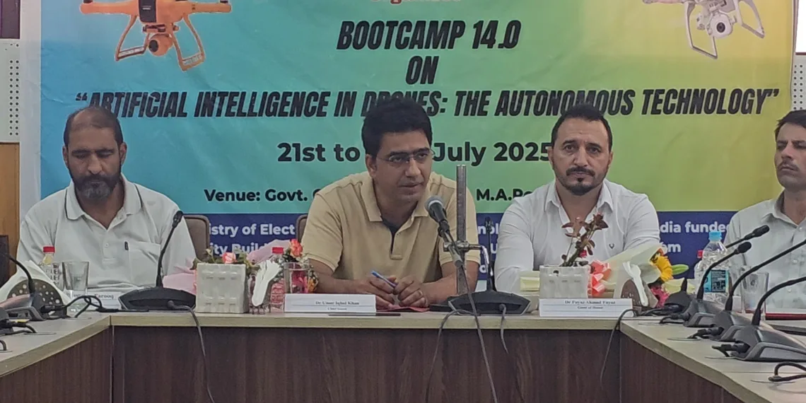 GCW M.A. Road hosts week-long bootcamp on Artificial Intelligence in Drones in collaboration with NIELIT