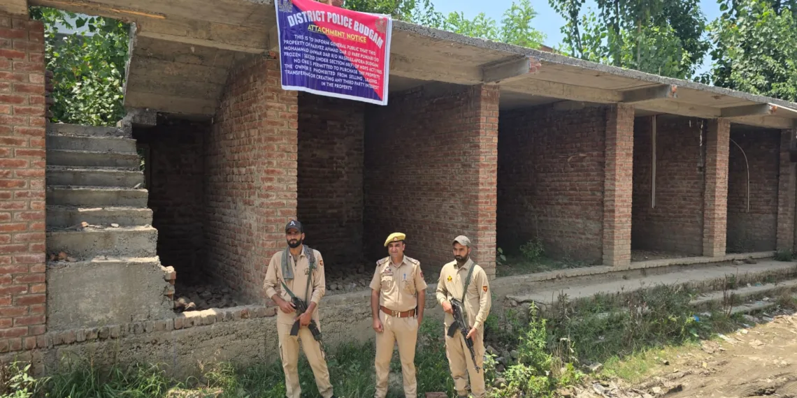 Budgam Police Attaches Property Worth ₹25 Lakh Belonging to Notorious Drug Peddler