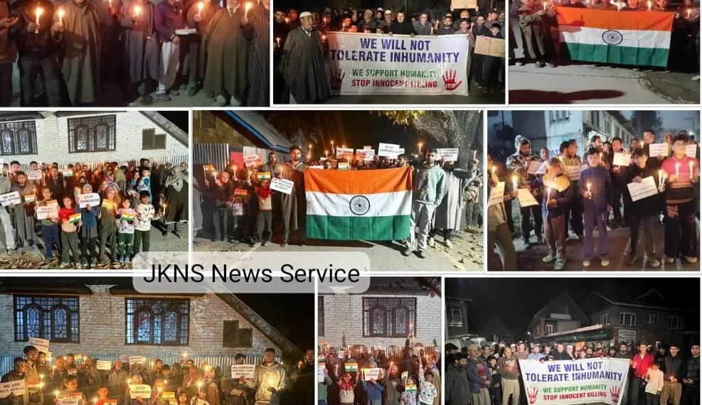 Candlelight Marches Held Across North Kashmir to Condemn Red Fort Terror Incident