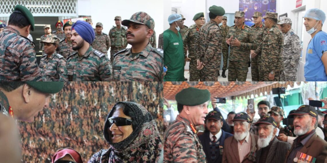 COAS جنرل دھیراج سیٹھ نے اگلے مورچوں میں آپریشنل تیاریوں کا جائزہ لیا، تانگدھار میں آپریشن درشتی میگا آئی سرجیکل کیمپ کا دورہ